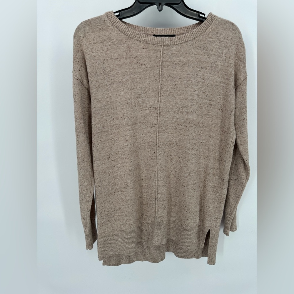 Banana Republic | Women’s M Medium Oatmeal Textured Crew Pullover Sweater
